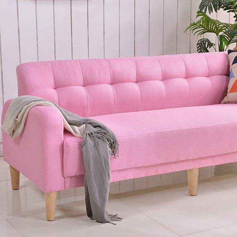 Pure Color Sofa Tufted Back Square Arm Sofa for Living Room Home