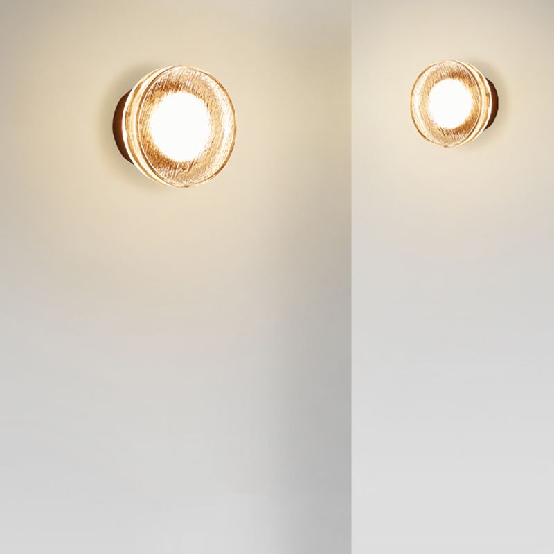 Simple Round Wall Sconce Waterproof LED Sconce Light Fixture