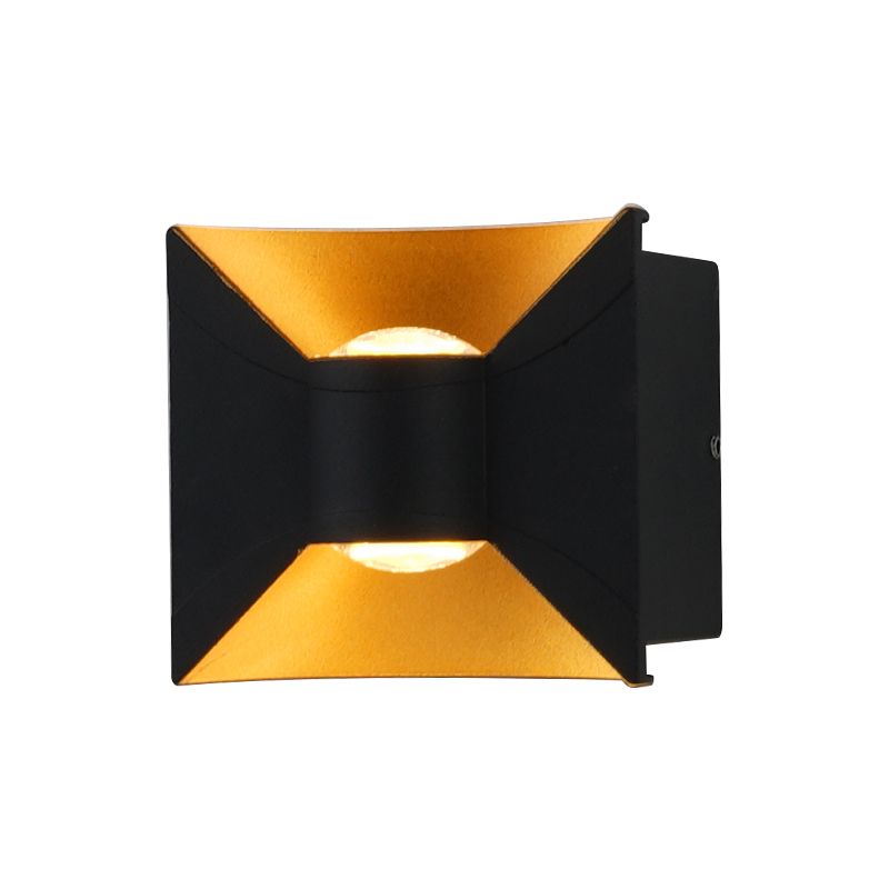 Square Shape Metal Wall Light Modern Style Multi Lights Wall Mount Light