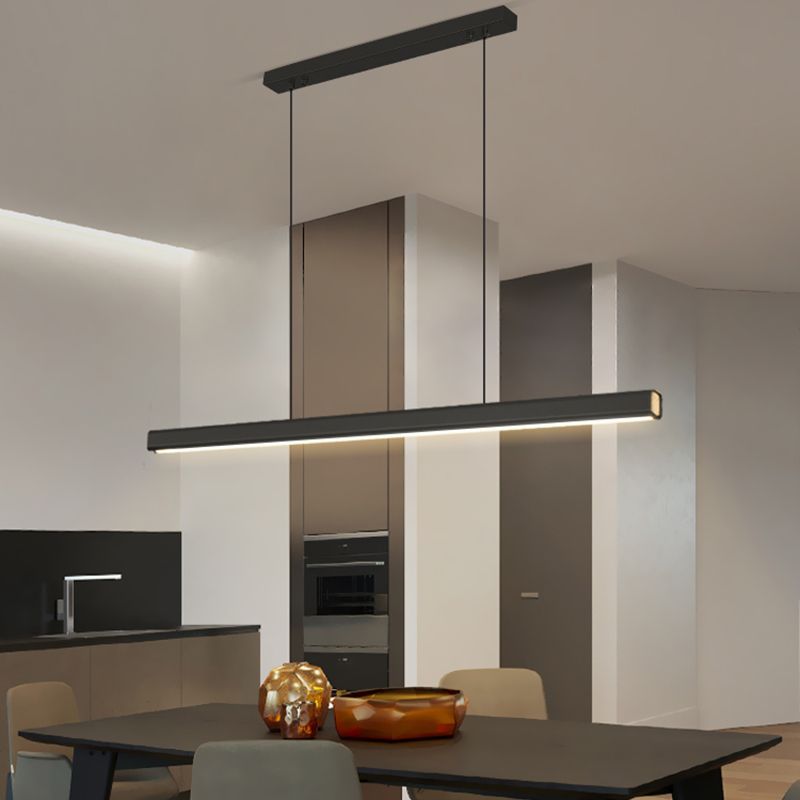 Iluminación de isla moderna luces colgantes acrílicas creativas para el comedor