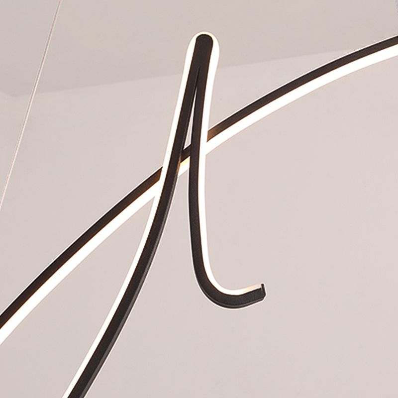 Lineare Form Island Light Modern Style Metal 1 Light Island Lighting