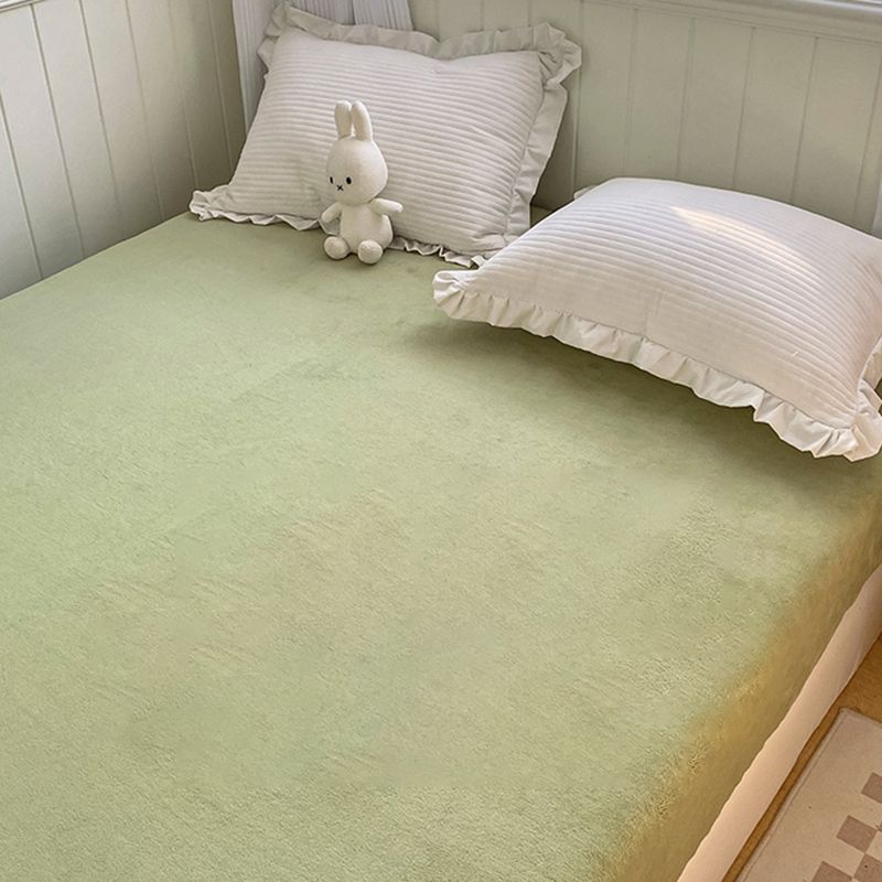 Soild Bed Sheet Set Flannel Elegand Super Soft Modern Fitted Sheet