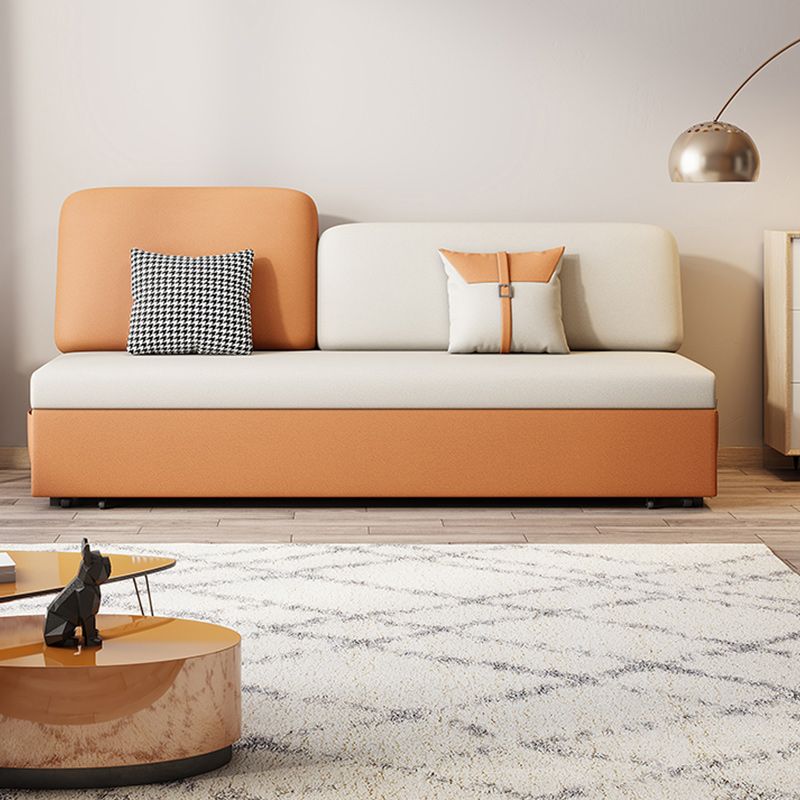 32"W Scandinavian Sofa Bed Pillow Included Cushion Back Sleeper Sofa