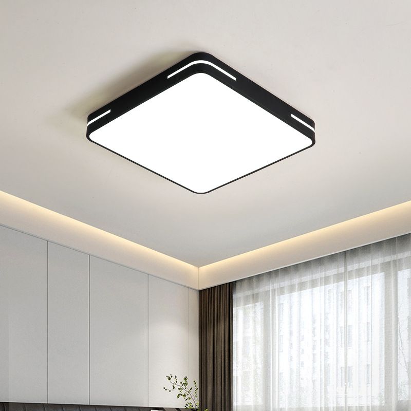 Minimalist Geometric Flush Mount Lighting Metal 1 Light Flush Ceiling Lights