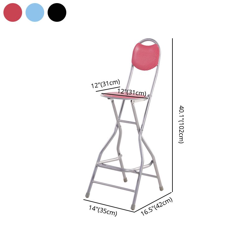 Tabourets de comptoir à dossier bas en acier modernes, repose-pieds rond pliant, tabouret de Bar pour Bar