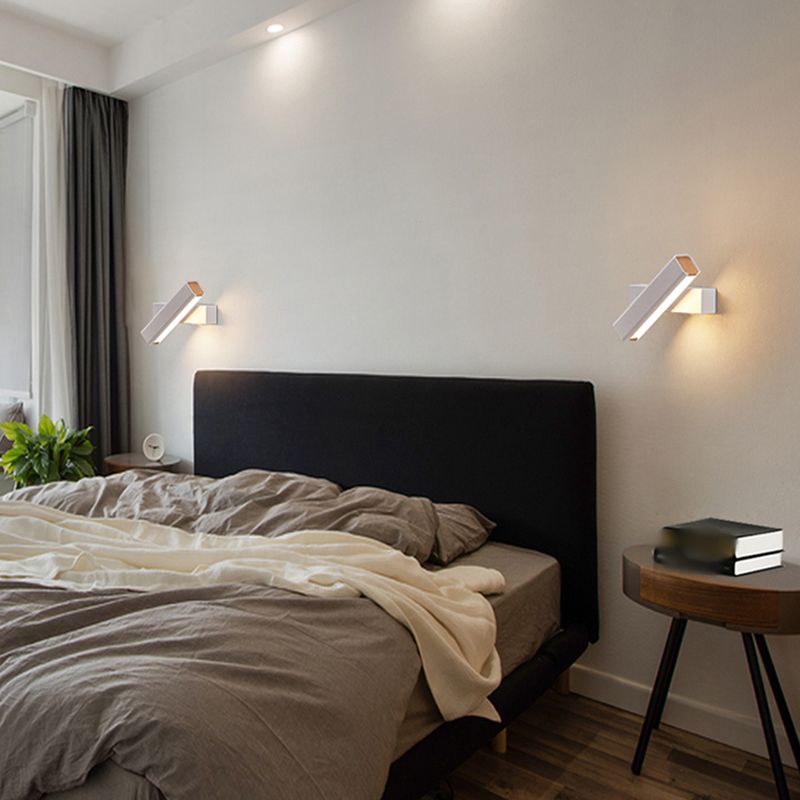 Square Shade Metal Wall Sconce Modern Style 1 Light Wall Mounted Light