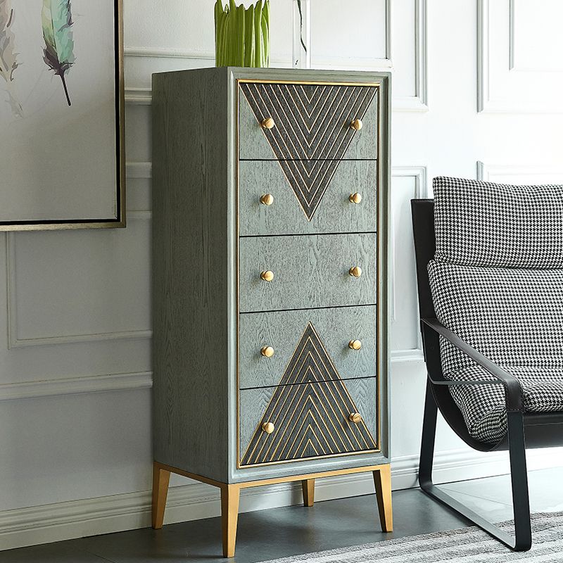 Wooden Storage Chest Dresser Contemporary Glam Dresser for Home