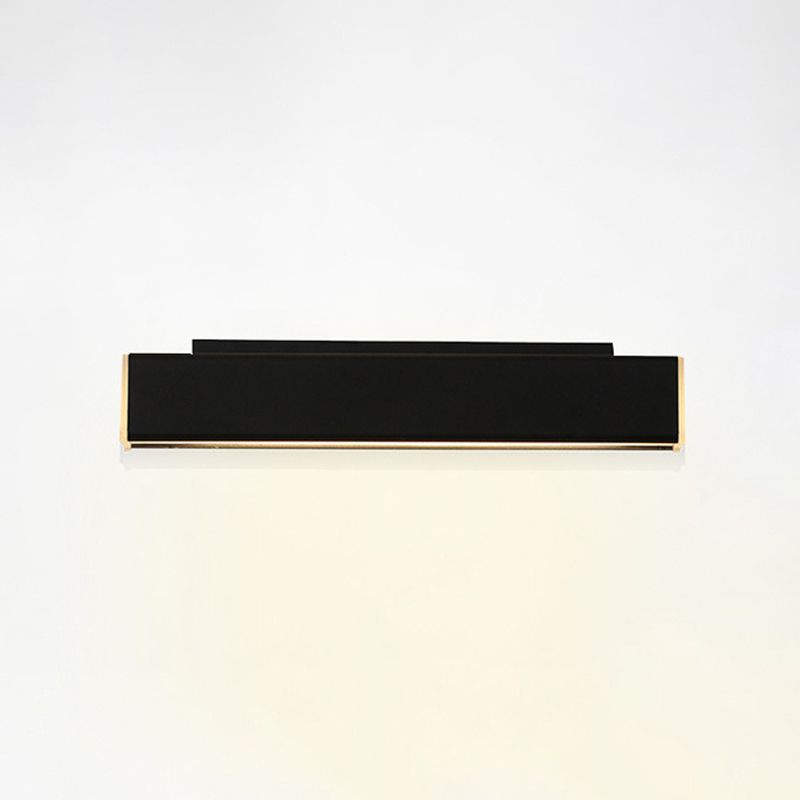 Acryl schwarzer LED -Wandleuchten im modernen prägnanten Stil Aluminium rechteckig rotierbare Wandlampe