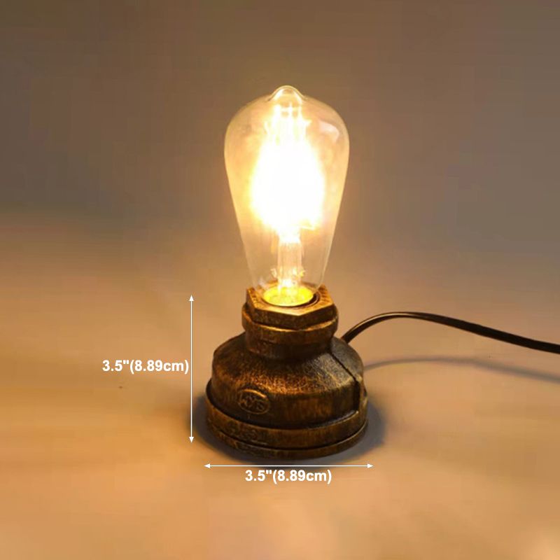 Industrial Style Unique Shape Table Lighting Metal 1 Light Table Lamp for Bedroom