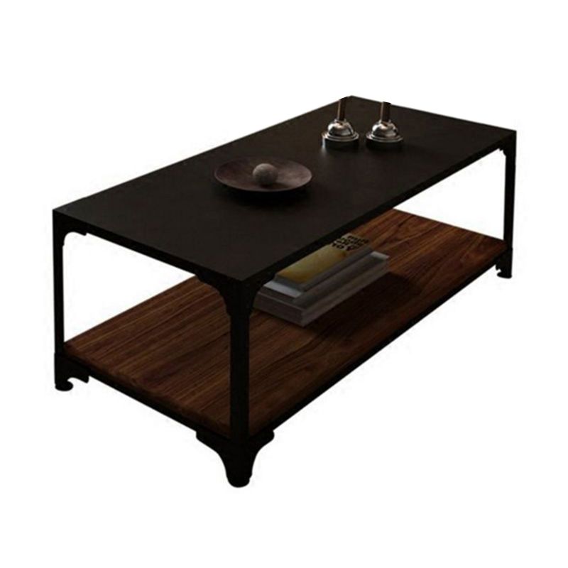 Contemporary Coffee Cocktail Table Solid Wood 4 Legs Coffee Table