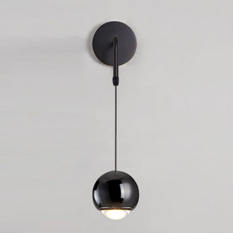 Contemporary Wall Light Fixture Simple Wall Light Sconce with Metal Shade for Bedroom