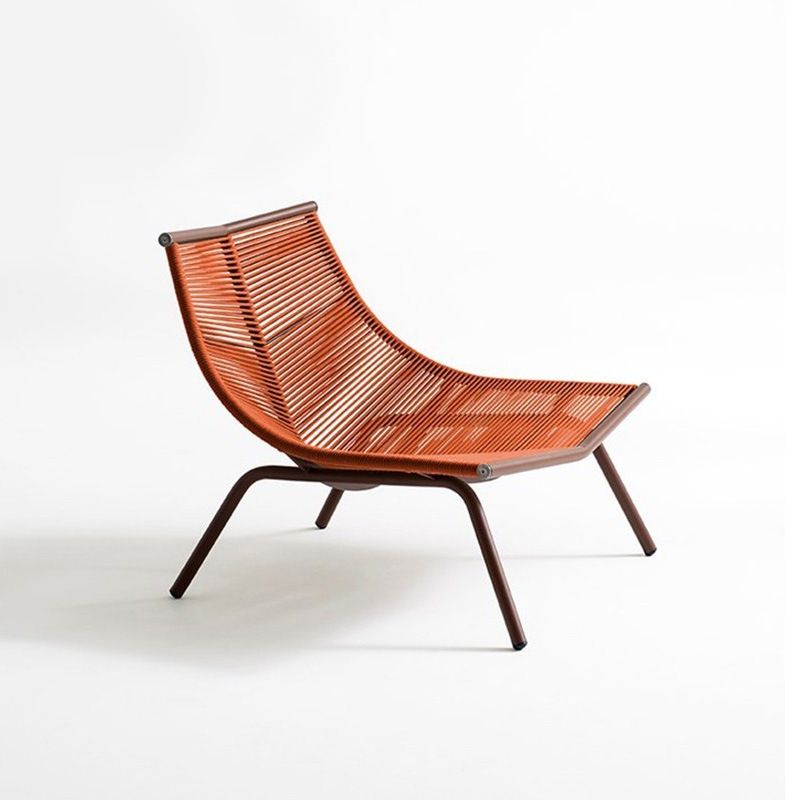 Contemporary Outdoor Rattan Rocking Chair Single Rocking Chair