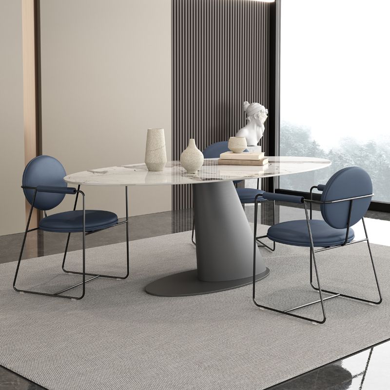 Modern Style Sintered Stone Dining Table Set 1/3/4/7 Pieces Dining Set