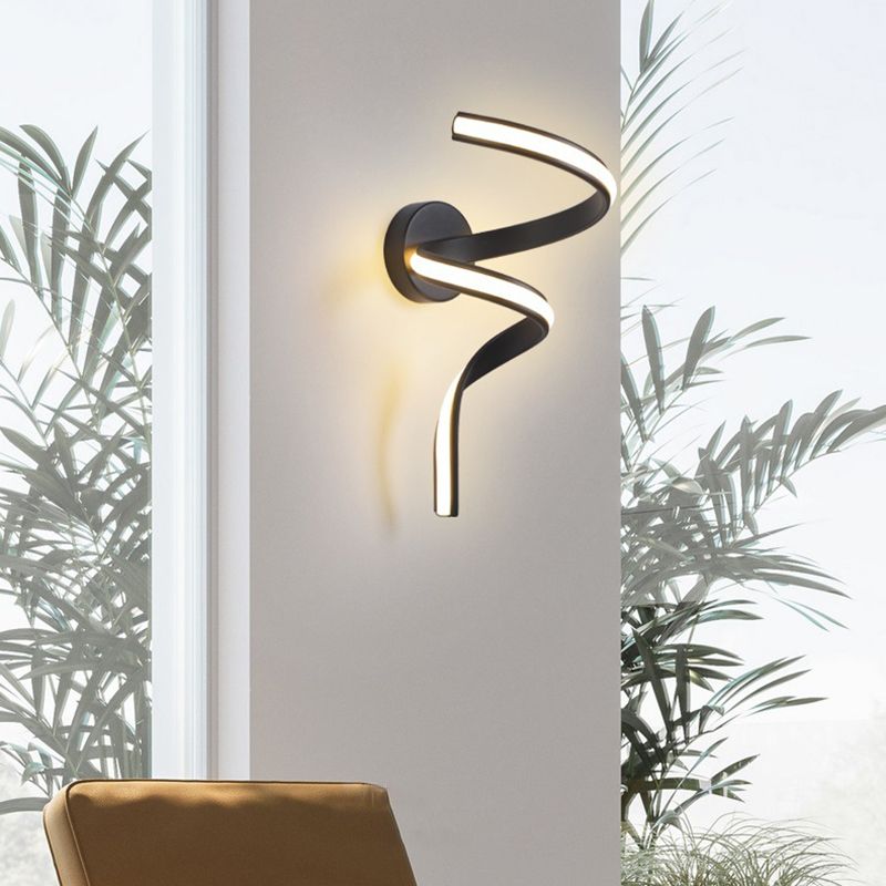 Strip Shape Wall Lamp Modern Wall Mount Lamp with Silica Gel Shade for Bedroom