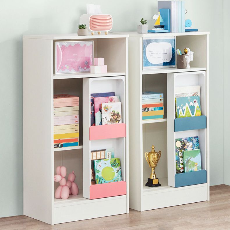 Scandinavian Standard Kids Bookcase Manufactured Wood Shelf Closed Back