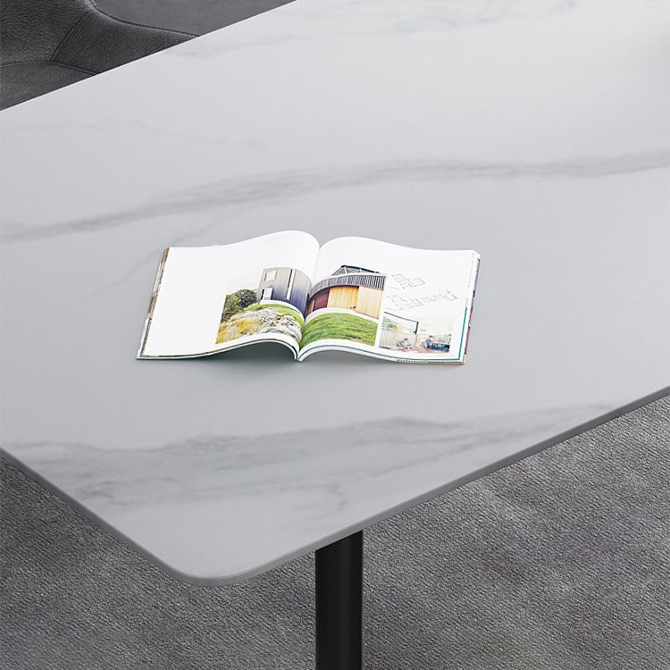 Contemporary Rectangle Table Set 1/4/5/7 Pieces Dining Set for Home Use