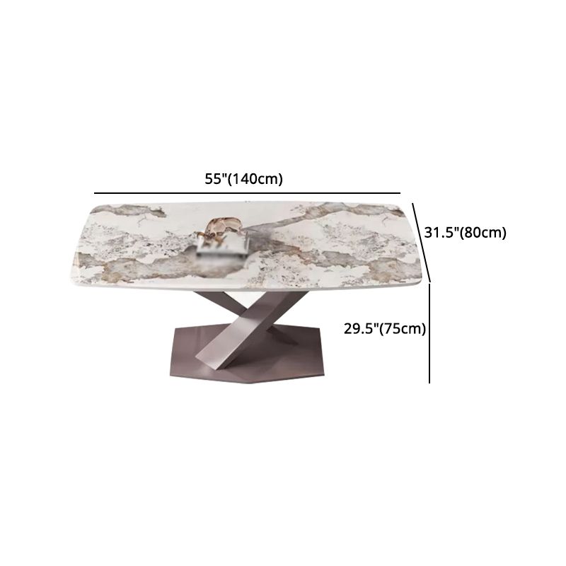 Modern 1/2/5/6/7 Pieces Indoor Kitchen Dining Set Sintered Stone Table and Chair Set