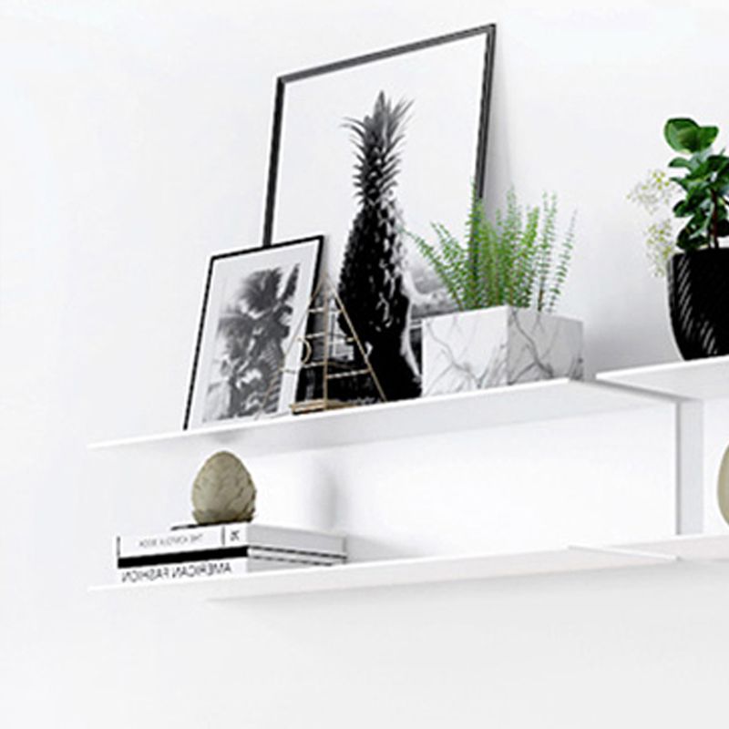 Wall Mounted Industrial Bookshelf Iron Frame and Shelf for Living Room