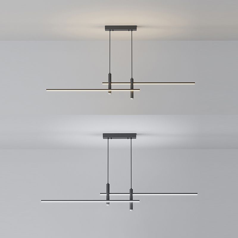 Modern Island Lighting with Aluminum Shade Simplicity LED Metal Ceiling Pendant Light