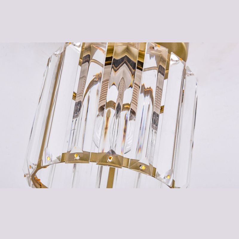 5 Zoll breite Mini-Kristall-Deckenleuchte im modernen Stil, schlichte Unterputzleuchte für den Eingangsbereich