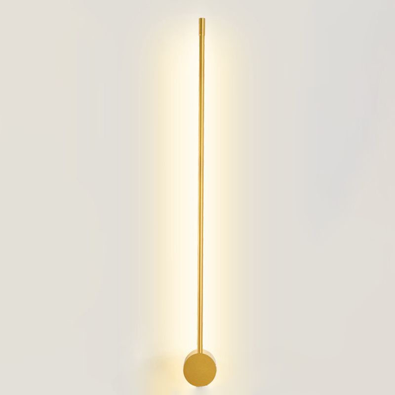 Modern Concise LED Wall Sconce Wrought Iron Linear Wall Lamp with Acrylic Shade