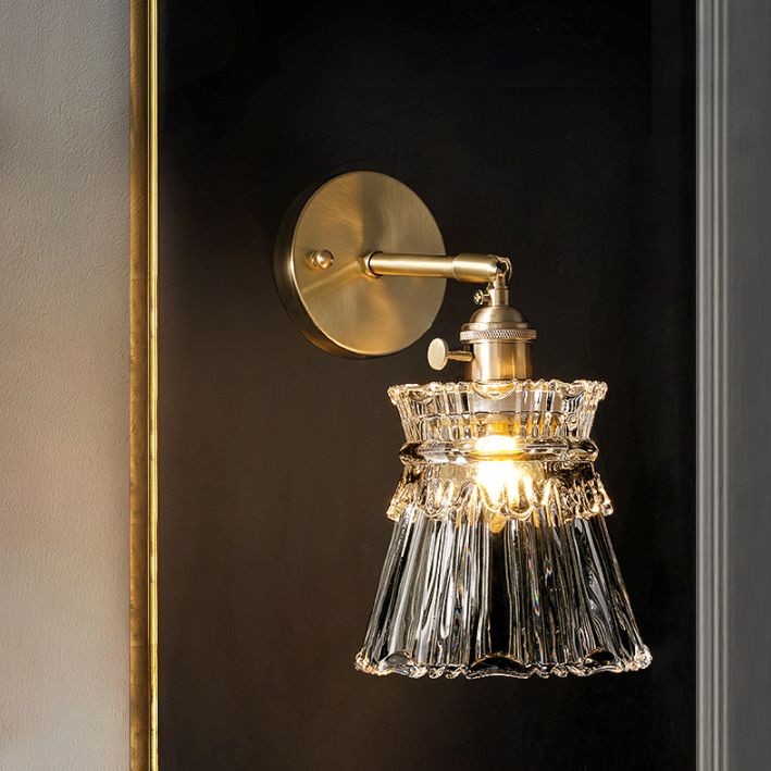 Copper de mur en forme de sablier clair