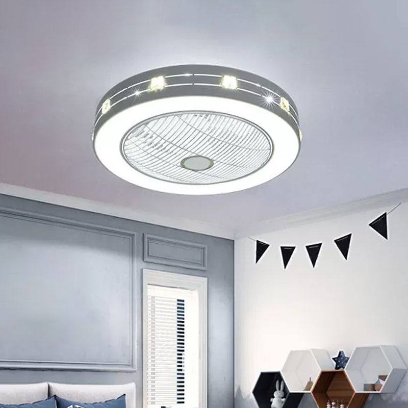 22 "breites Schlafzimmer mit breitem LED -Schlafzimmer mit zeitgenössischer weißer Hangleuchte Leuchte mit runden Acrylschatten