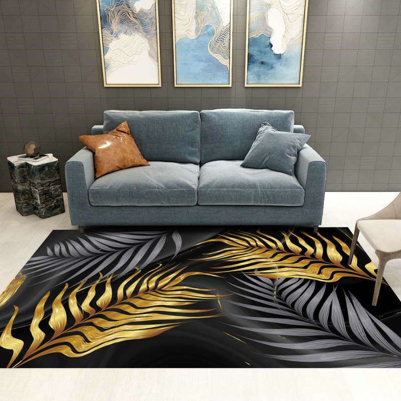 Tapis décoratif à domicile moderne Synthétique à imprimé multicole