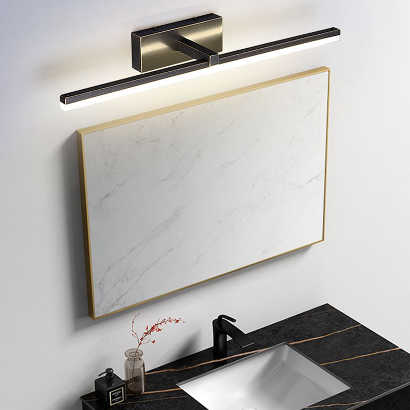 Modern Linear Vanity Sconce Lights Metal 1-Light Wall Lighting Fixture for Bathroom
