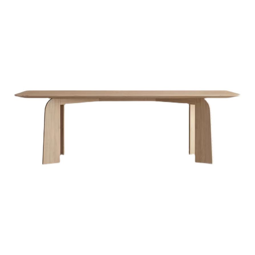 Modern Rectangle Dinette Set 1/2/4/5/6/7 Pieces Indoor Solid Wood Dining Table Set