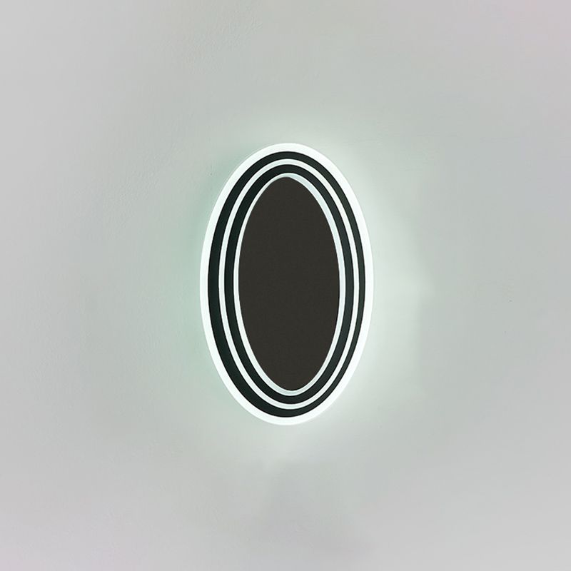 Luz de pared de metal en capas aplanadoras de estilo LED de estilo nórdico para sala de estar para sala de estar