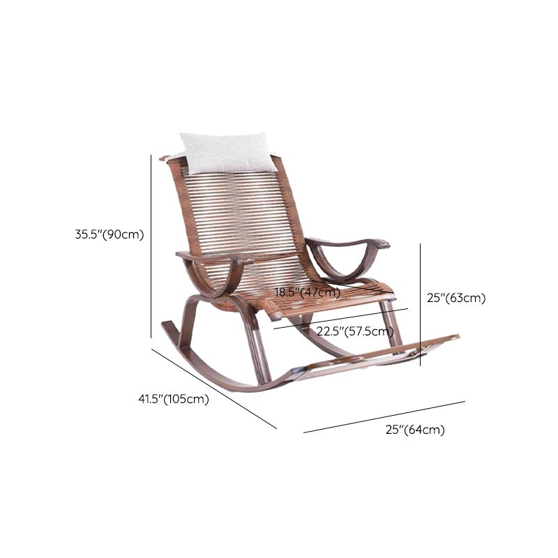 Modern Style Wood Rocking Chair Single Home Lounge Lazy Sofa Chair
