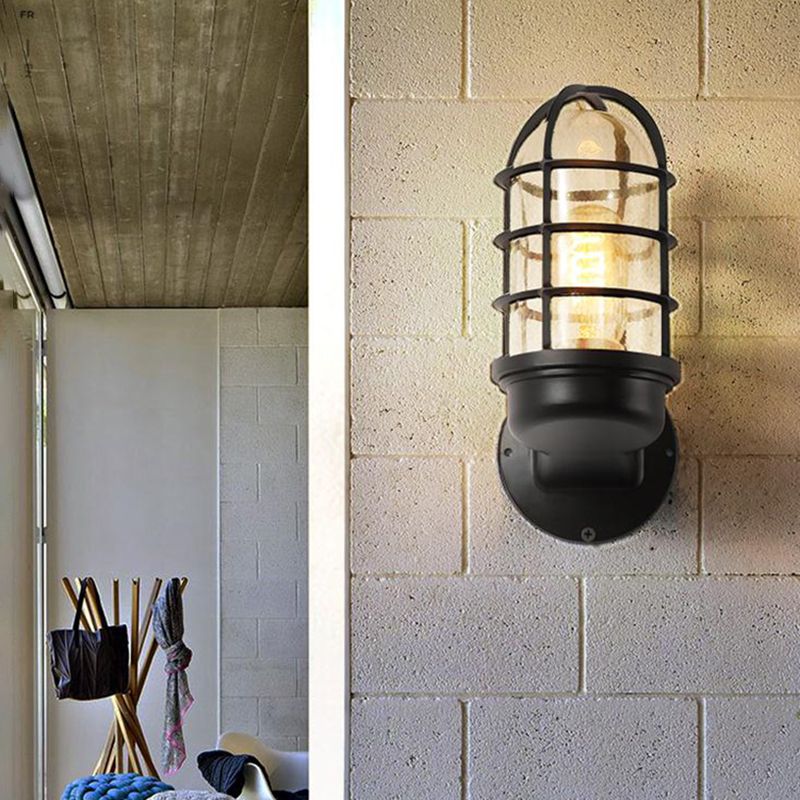 Schmiedeeisenwandlampe Lampenleuchte industrielle Outdoor -Zylinderleuchte Leuchte