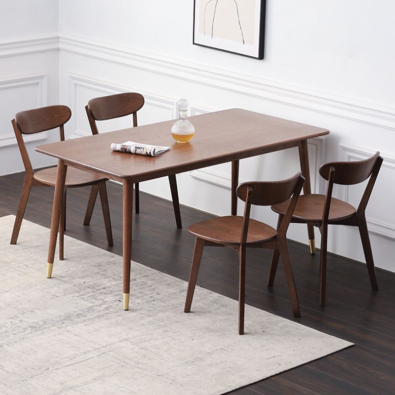 Modern Style Solid Wood Dining Sets with Rectangle Table Dining Furniture for Dining Room