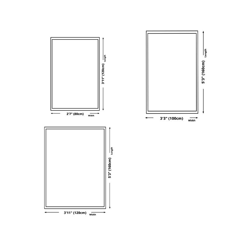 Chic Modern Area Rug Green Geometric Pattern Rug Polyester Non-Slip Backing Carpet for Home Decor