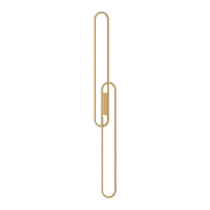 Modernism Metal Gold Wall Mounted Sconce 2-Light Wall Light for Foyer