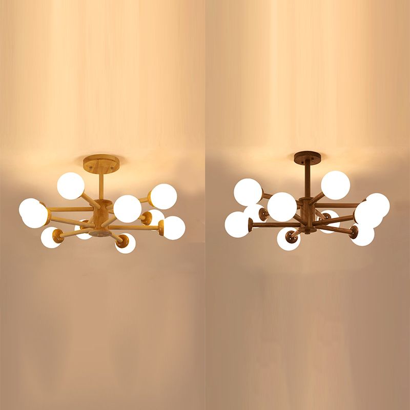 Creative Simplicity Wooden Pendant Lighting for Drawing Room Coffee Shop