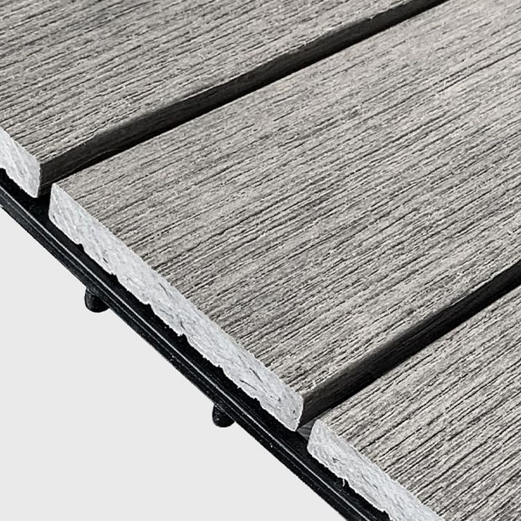 Composite Deck Flooring Tiles Interlocking Deck Flooring Tiles with Scratch Resistant