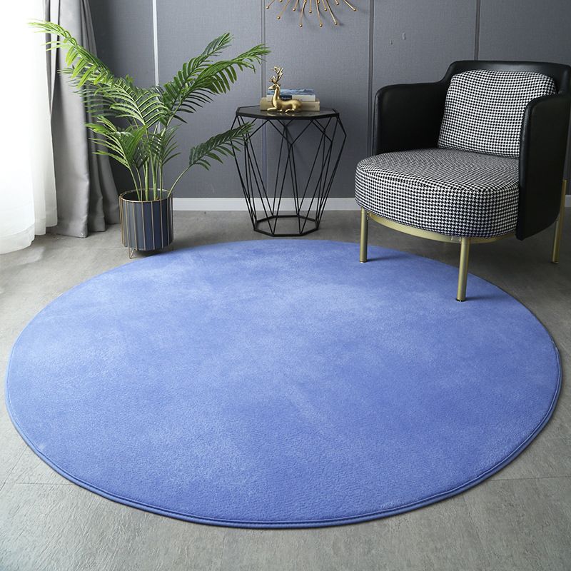 Alfombra de poliéster simplicidad alfombra de área de color sólido moderno alfombra interior con respaldo sin deslizamiento