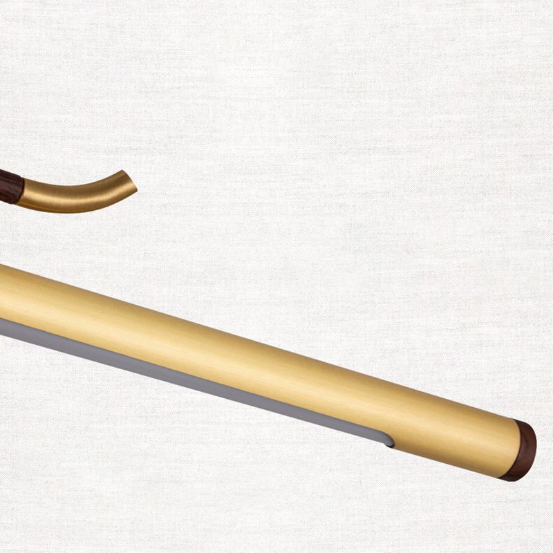 Specchio dritto in ottone luce cinese in stile cinese lampada a parete singola per bagno