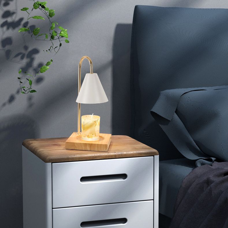 Lampe de table en métal géométrique moderne 1 luminaire de table d'éclairage (décoration non incluse)