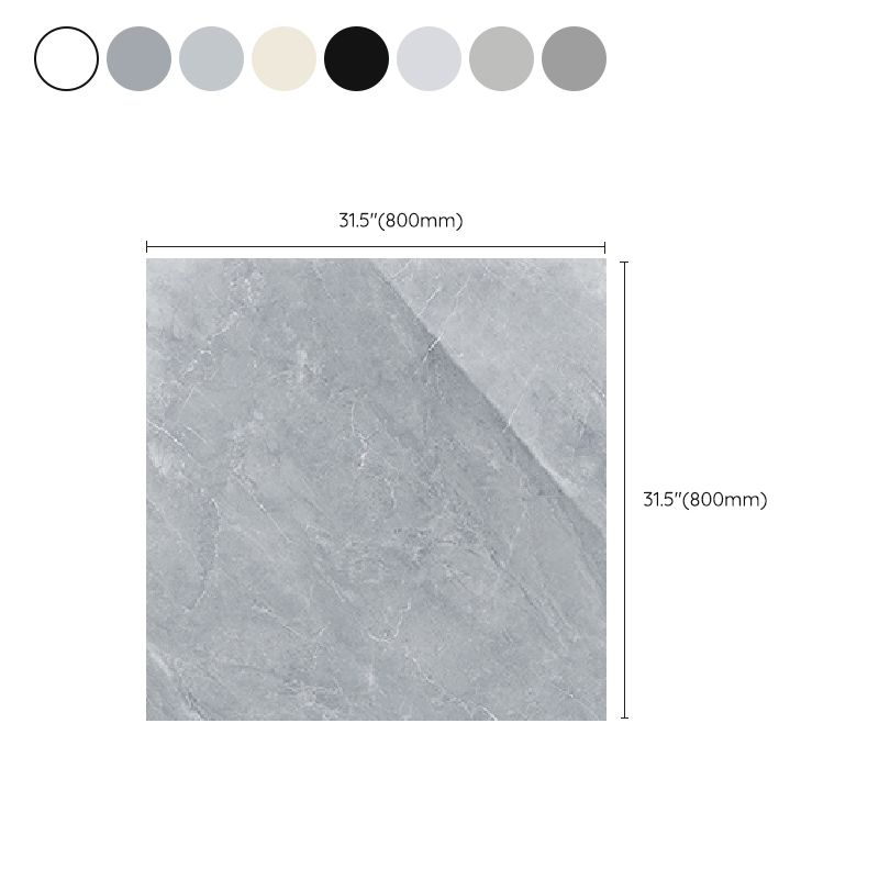 Polished Mixed Material Floor Tile No Pattern Singular Floor Tile