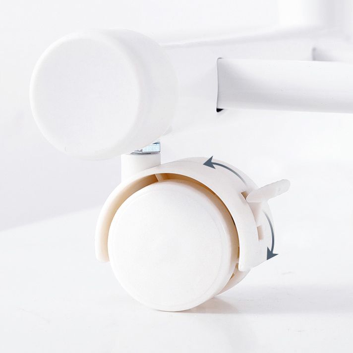 Black and White Steel Armoire Modern Style Cabinet with Clothing Rod