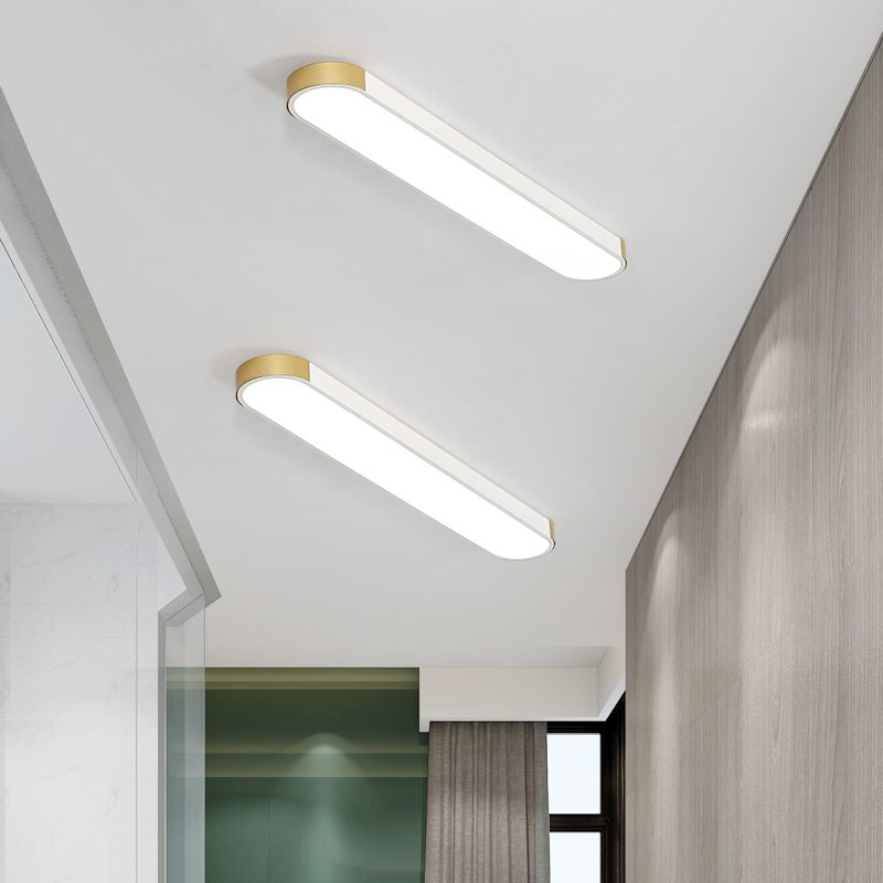 Lámpara de luz de geometría de montaje de techo de techo LED minimalista con tono acrílico para oficina