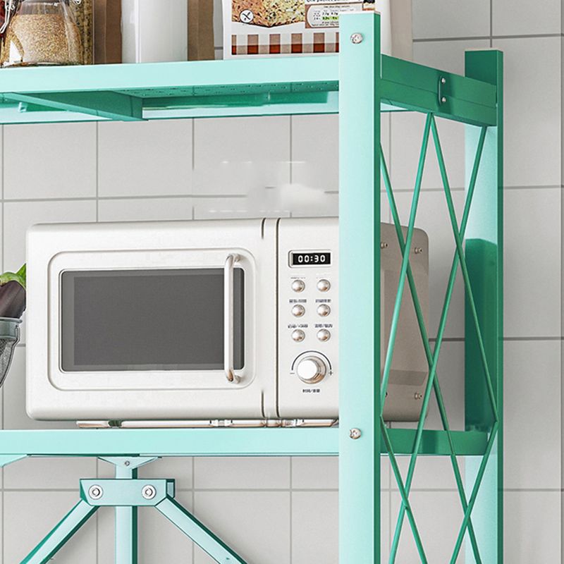 Nordic Foldable Metal Storage Bookshelf Rectangle Movable Open Bookcase