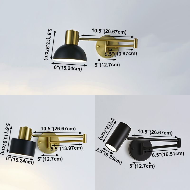 Geometric Shade Metal Wall Sconce Modern Style 1 Light Wall Mount Light Fixture