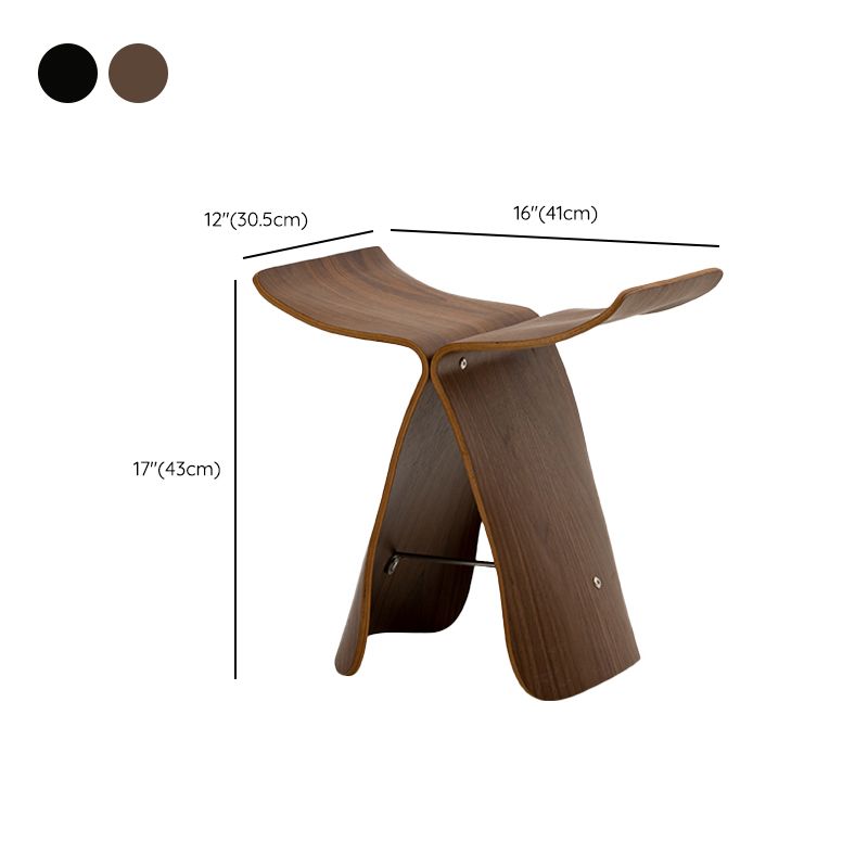 12" Wide Contemporary Corner Table Solid Wood Accent Side Table