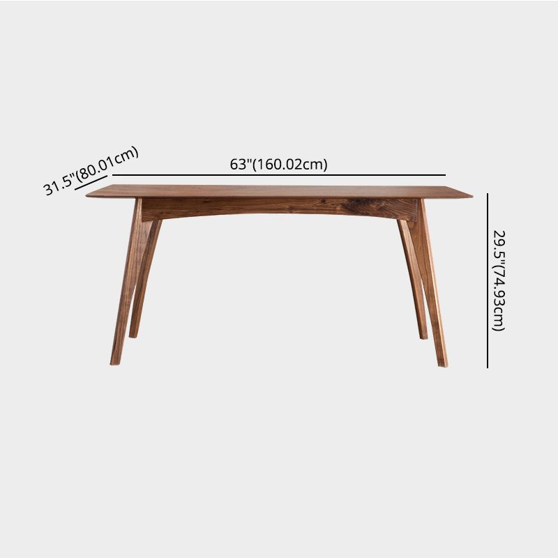 Traditional Style Solid Wood Dining Set with Traditional Height Table and 4 Legs Base