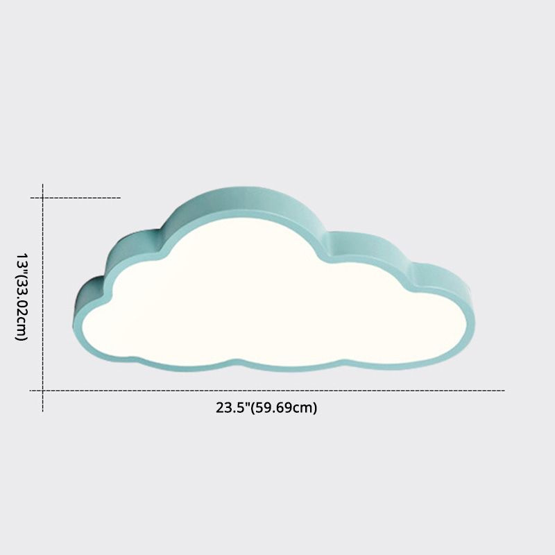 Cloud Flush Mount Light Fixtures Kids Acrylic Ceiling Light Fixtures for Bedroom