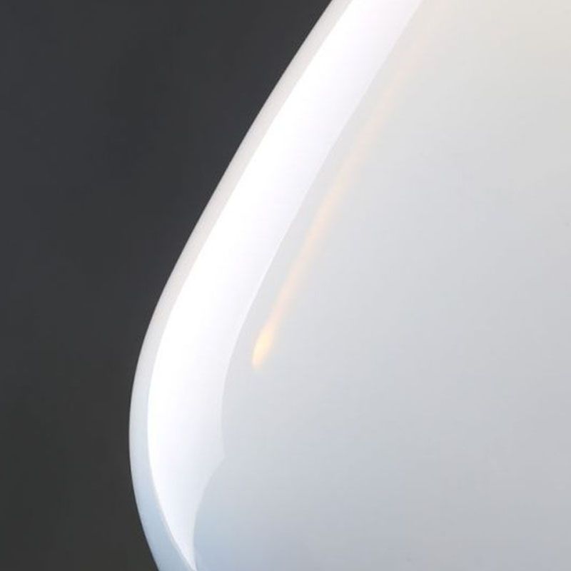 Regendruppel glas hangend licht minimalistisch 1-licht hangende verlichtingsarmatuur met lederen band